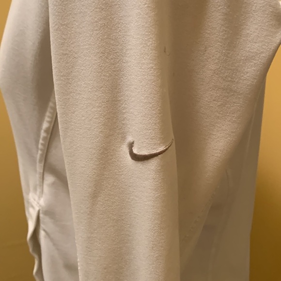 Y2K Nike Fit Dry White Double Zip Front Women's Turtleneck Jacket - Picture 8 of 9